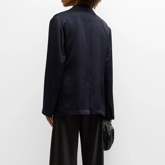 Vince Drapey Silk-Blend Cutaway Blazer - Picture 3 of 8